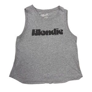 Blondie Cotton Blend Grey Tank Top